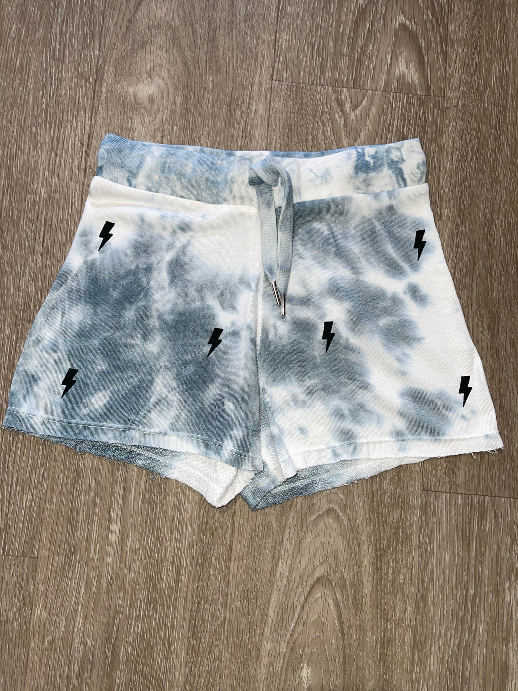 FLOWERS BY ZOE- SHORTS IN OFF WHITE AND GREY TD